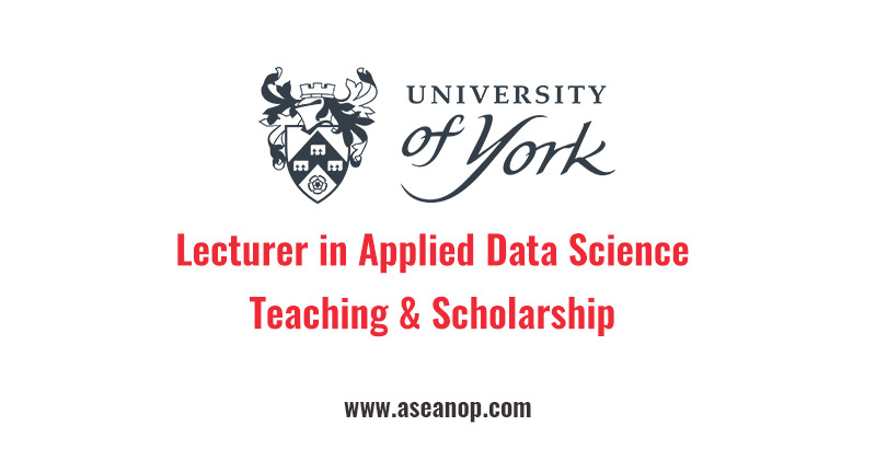 The University of York Lecturer in Applied Data Science 